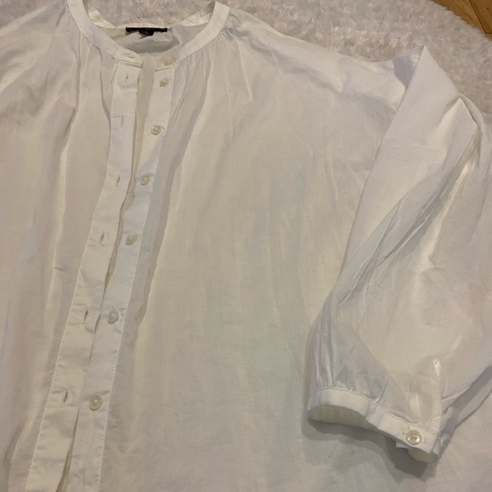 J Crew Re-Imagined Line White Button Down